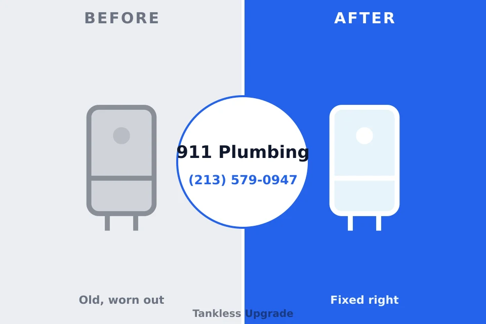 Before and after: plumbing repair Pequot Lakes, MN